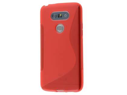 Wave Case for LG G5 - Frosted Red/Red Soft Cover