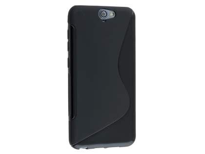 Wave Case for HTC Telstra Signature Premium - Frosted Black/Black Soft Cover
