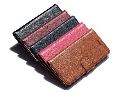 Premium Leather Wallet Case for iPhone 8 Plus/7 Plus - Black