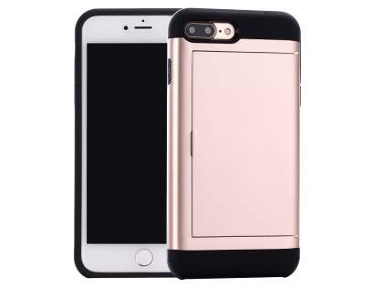 Impact Case with Card Pocket for iPhone 8 Plus/7 Plus - Rose Gold