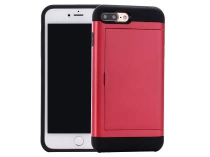 Impact Case with Card Pocket for iPhone 8 Plus/7 Plus - Red
