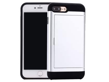 Impact Case with Card Pocket for iPhone 8 Plus/7 Plus - Silver