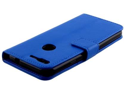 Slim Synthetic Leather Wallet Case with Stand for Google Pixel - Blue