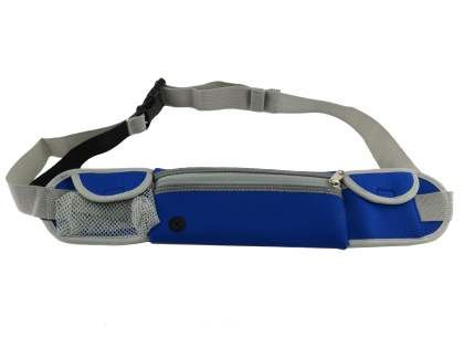 Universal Zip Pouch Running Belt - Blue Sports Arm Band