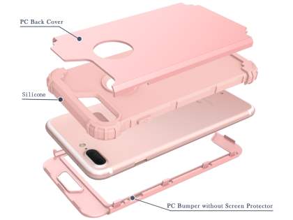 Defender Case for iPhone 7 Plus - Metallic Pink