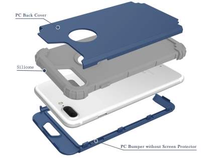 Defender Case for iPhone 7 Plus - Navy/Grey