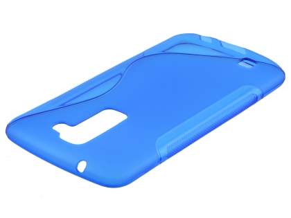 LG K10 Wave Case - Frosted Blue/Blue Soft Cover