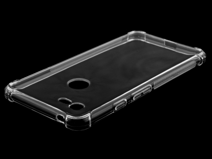 Gel Case with Bumper Edges for Google Pixel 3 XL - Clear Soft Cover