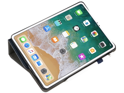 Synthetic Leather Flip Case with Stand for iPad Pro 12.9 - 2018 (3rd Gen) - Midnight Blue