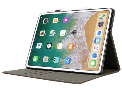 Synthetic Leather Flip Case with Stand for iPad Pro 12.9 - 2018 (3rd Gen) - Brown