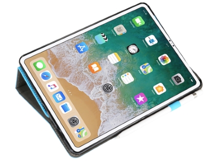 Synthetic Leather Flip Case with Stand for iPad Pro 11 1st Gen (2018) - Sky Blue