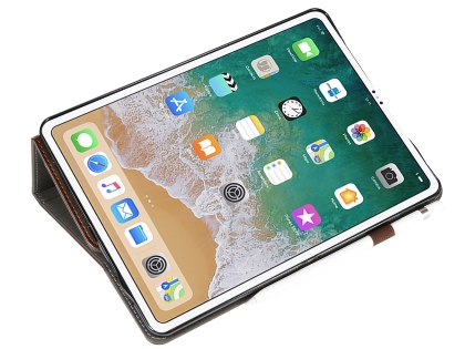 Synthetic Leather Flip Case with Stand for iPad Pro 11 1st Gen (2018) - Brown