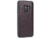 Synthetic Leather Back Cover for Samsung Galaxy S9 - Brown Hard Case