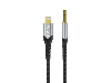 WiWU AUX Stereo Cable 3.5mm to Lightning YP02 - Black Lightning