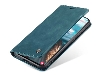 CaseMe Slim Synthetic Leather Wallet Case with Stand for Samsung Galaxy S21 FE - Teal Leather Wallet Case