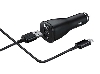 Samsung Adaptive Fast Charging USB-A Dual-Port Car Charger with USB-C Cable - Black Car Charger