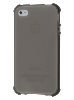 Frosted Colour TPU Gel Case for iPhone 4/4S - Frosted Grey Soft Cover