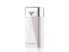 Momax iPower S2 1A USB-A External Battery Recharger with LED Flashlight - Pearl White Power Bank