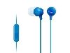 Genuine Sony MDR-EX15AP 3.5mm Stereo Headset - Blue Headphone